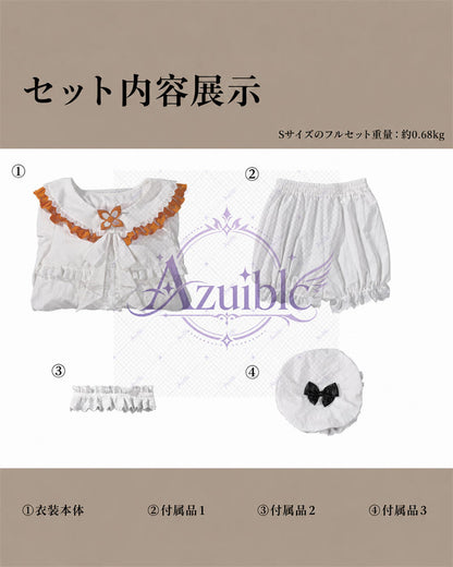 【Azuiblc】原神 サンドローネ Sandrone パジャマ 寝巻き コスプレ衣装 ナイトキャップ付き 日常服 ウィッグ追加対応 cosplay 舞台 イベント