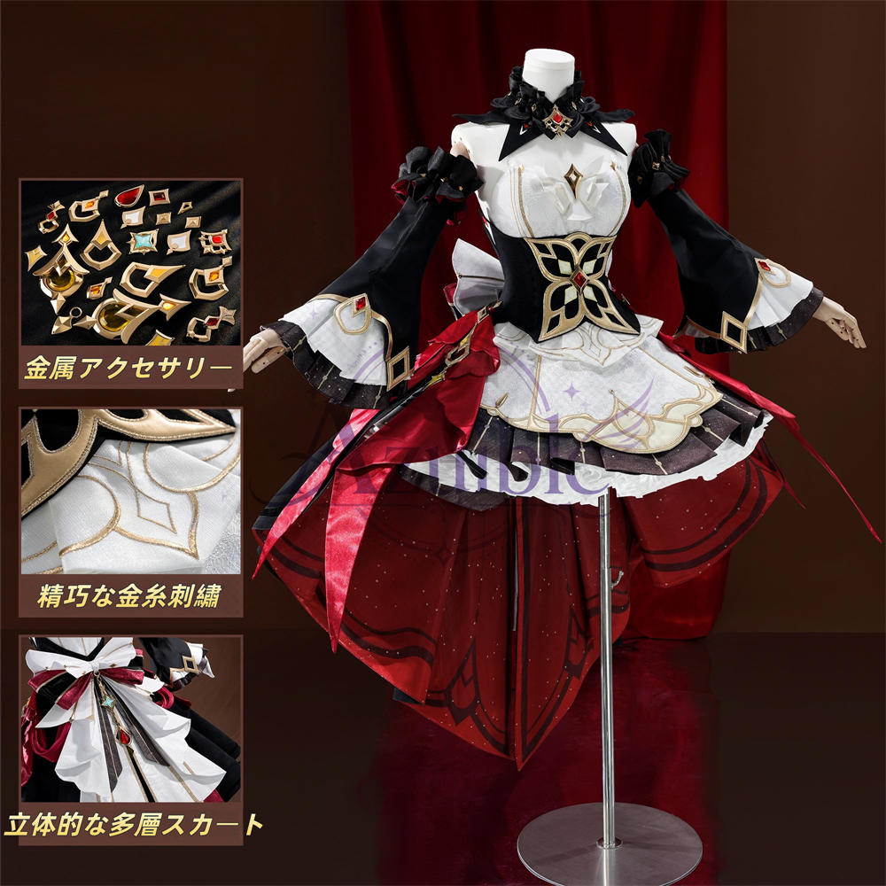 【Azuiblc】原神 サンドローネ Sandrone コスプレ衣装 金属アクセサリー 可動式ゼンマイ 傀儡 ウィッグ追加対応 cosplay 舞台 イベント