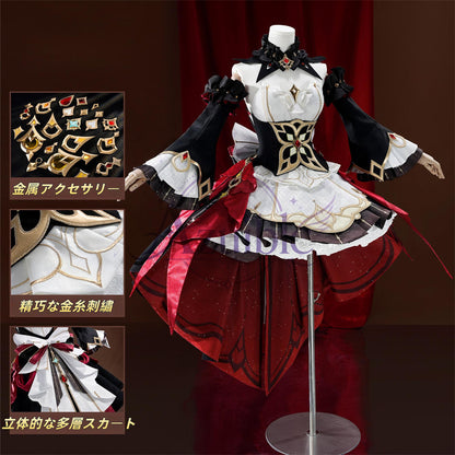 【Azuiblc】原神 サンドローネ Sandrone コスプレ衣装 金属アクセサリー 可動式ゼンマイ 傀儡 ウィッグ追加対応 cosplay 舞台 イベント