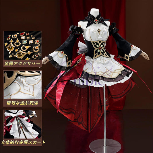 【Azuiblc】Genshin Impact Sandrone Cosplay Costume, Metal Accessories, Movable Wind-up Key, Puppet, Wig Add-on Available, Cosplay, Stage, Event