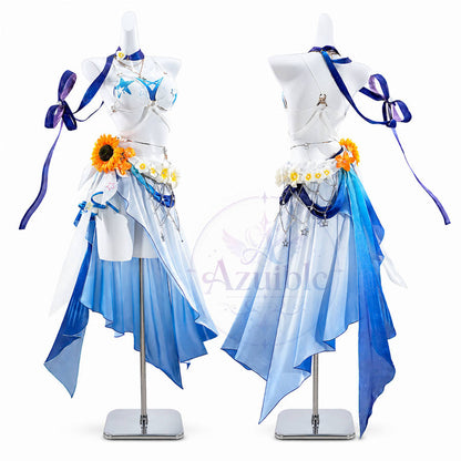 Azuiblc 崩壊スターレイル ロビン 夏空の歌 コスプレ衣装｜発光光輪・タトゥーシール付き
