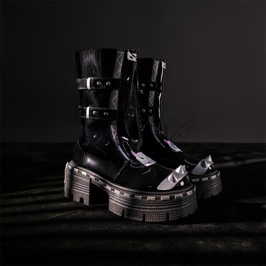 【Azuiblc】Zenless Zone Zero Nampuk Yui Rhapsody of Muse Cosplay Shoes High Heels for Stage Events