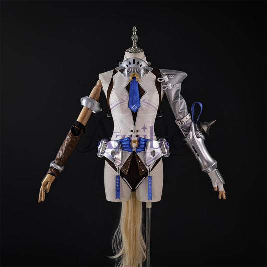 [Azuiblc] Limited Edition Zenless Zone Zero Sigrid Cosplay Costume - 3D Armor, Tail, and Shield Included. Wigs, Shoes, and Weapons Available for Additional Purchase. Perfect for Stage and Event Cosplay.